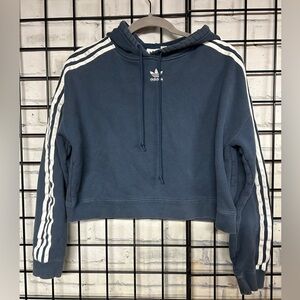 Adidas Cropped Hooded Sweatshirt